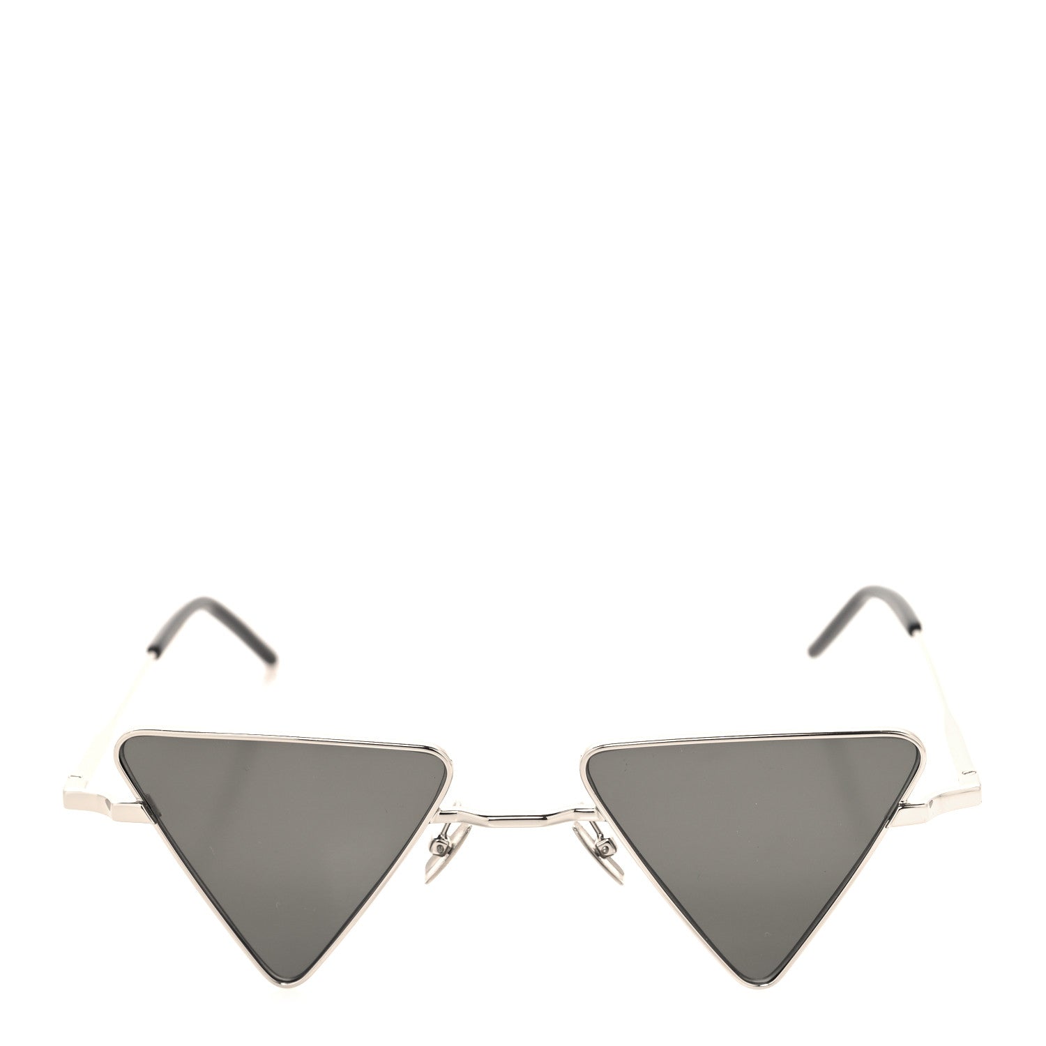 Saint Laurent Metal Triangle Frame Sunglasses Black 2 of 7