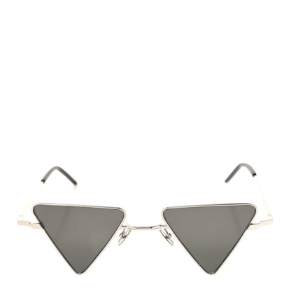 Saint Laurent Metal Triangle Frame Sunglasses Black 2 of 7