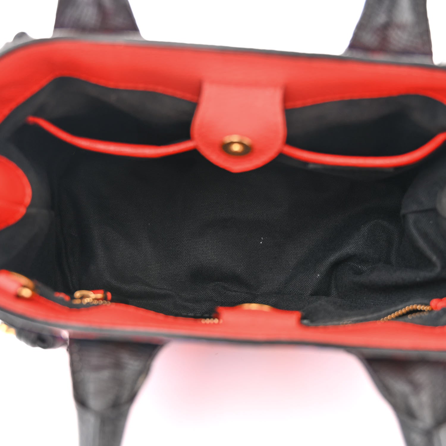 Burberry Grainy Calfskin Graffiti Print Small Banner Tote Black 5 of 16