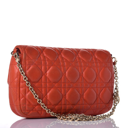 Christian Dior Lambskin Cannage Miss Dior Promenade Pouch Vermillion 3 of 10