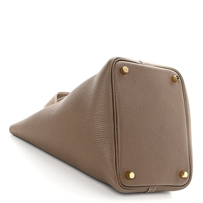 Hermes Taurillon Clemence Picotin Lock 18 PM Etoupe 4 of 11