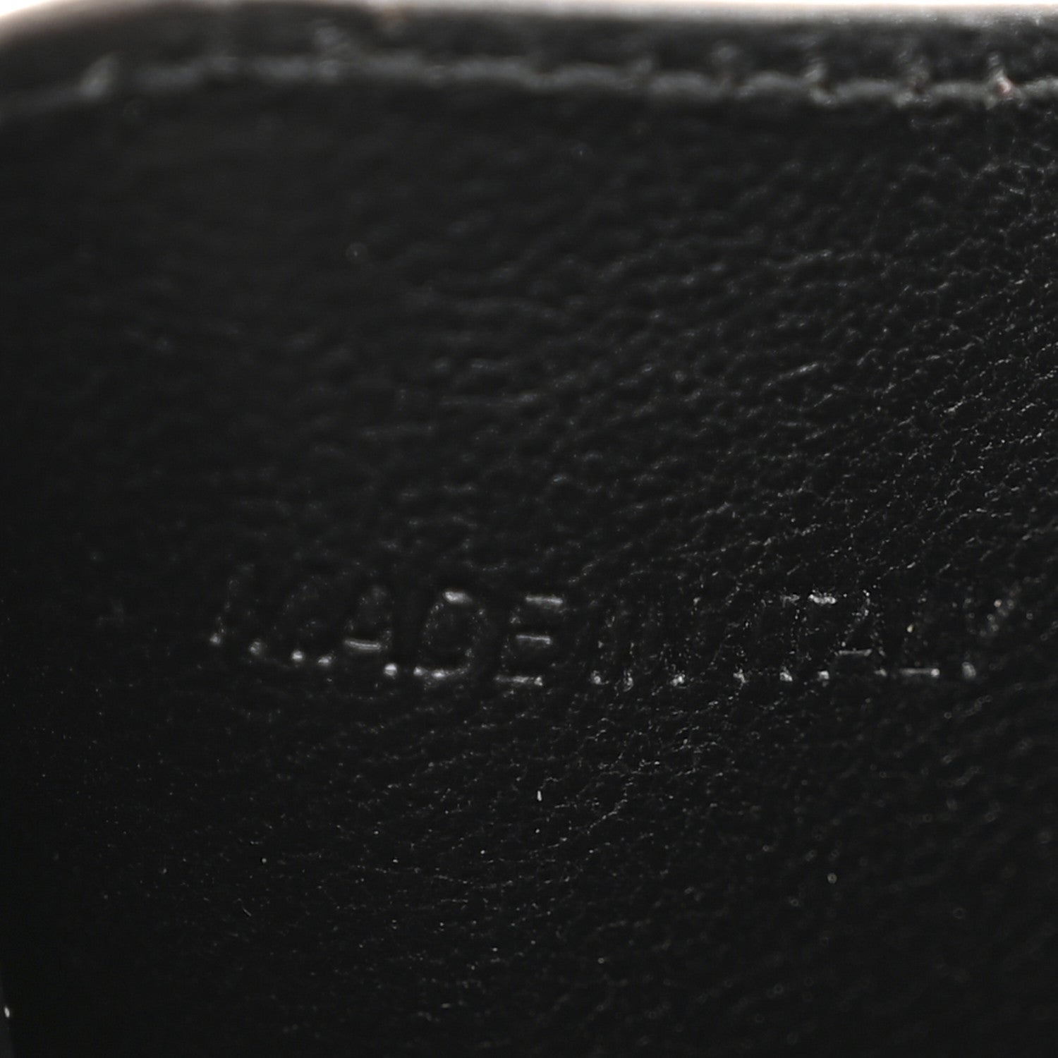 Balenciaga Metallized Grained Calfskin Logo Cash Rounded Card Holder Dark Bronze White 7 of 8