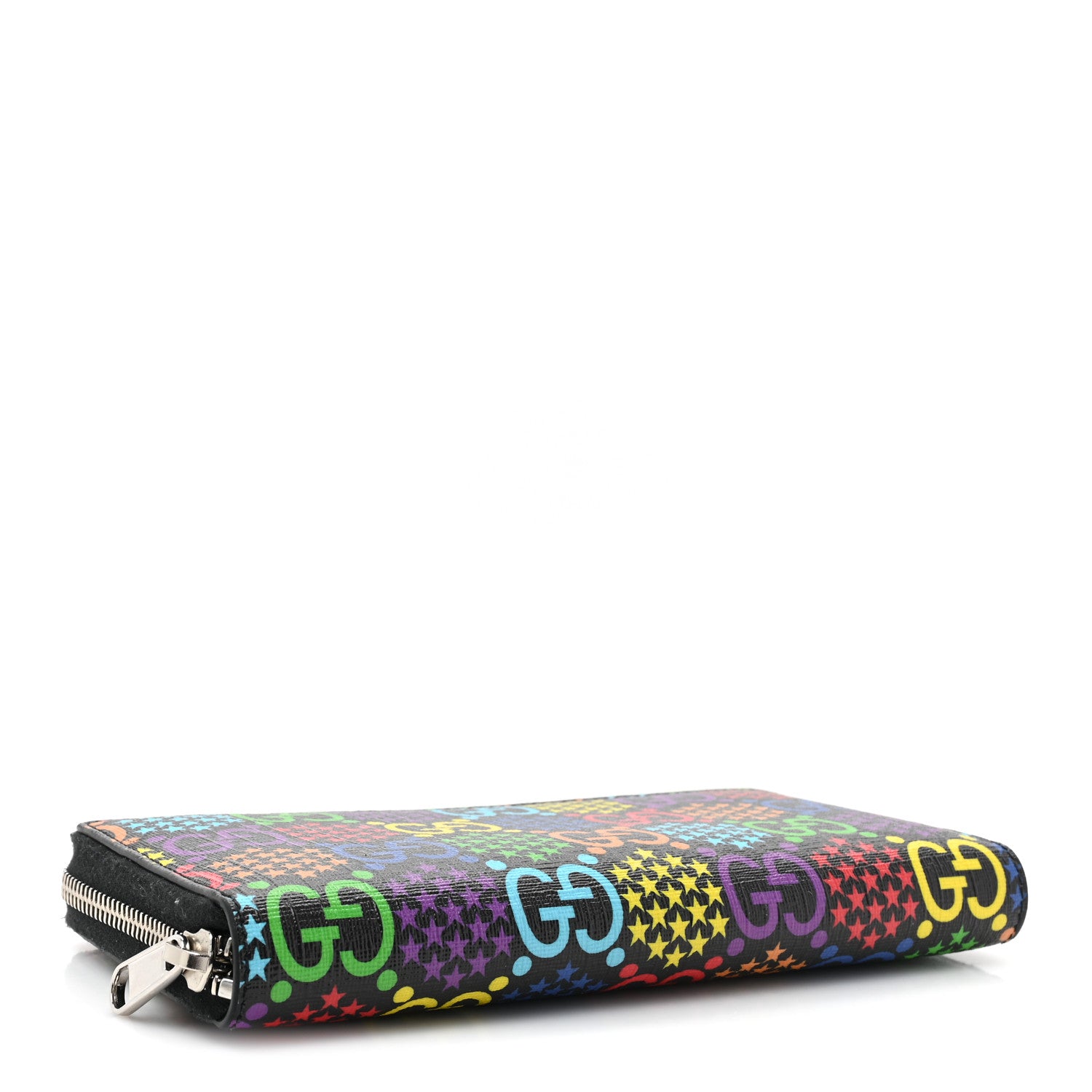 Gucci GG Supreme Monogram Psychedelic Zip Around Wallet Black Multicolor 4 of 13
