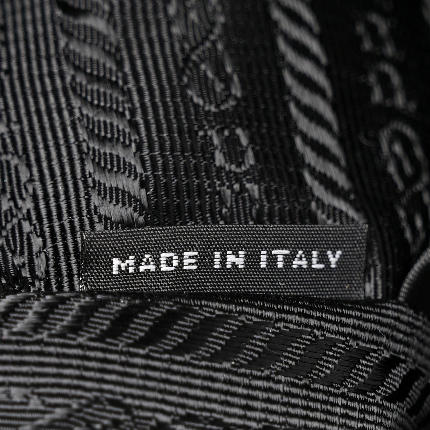 Tessuto Nylon Saffiano Mini Re-Edition 2005 Bag Black