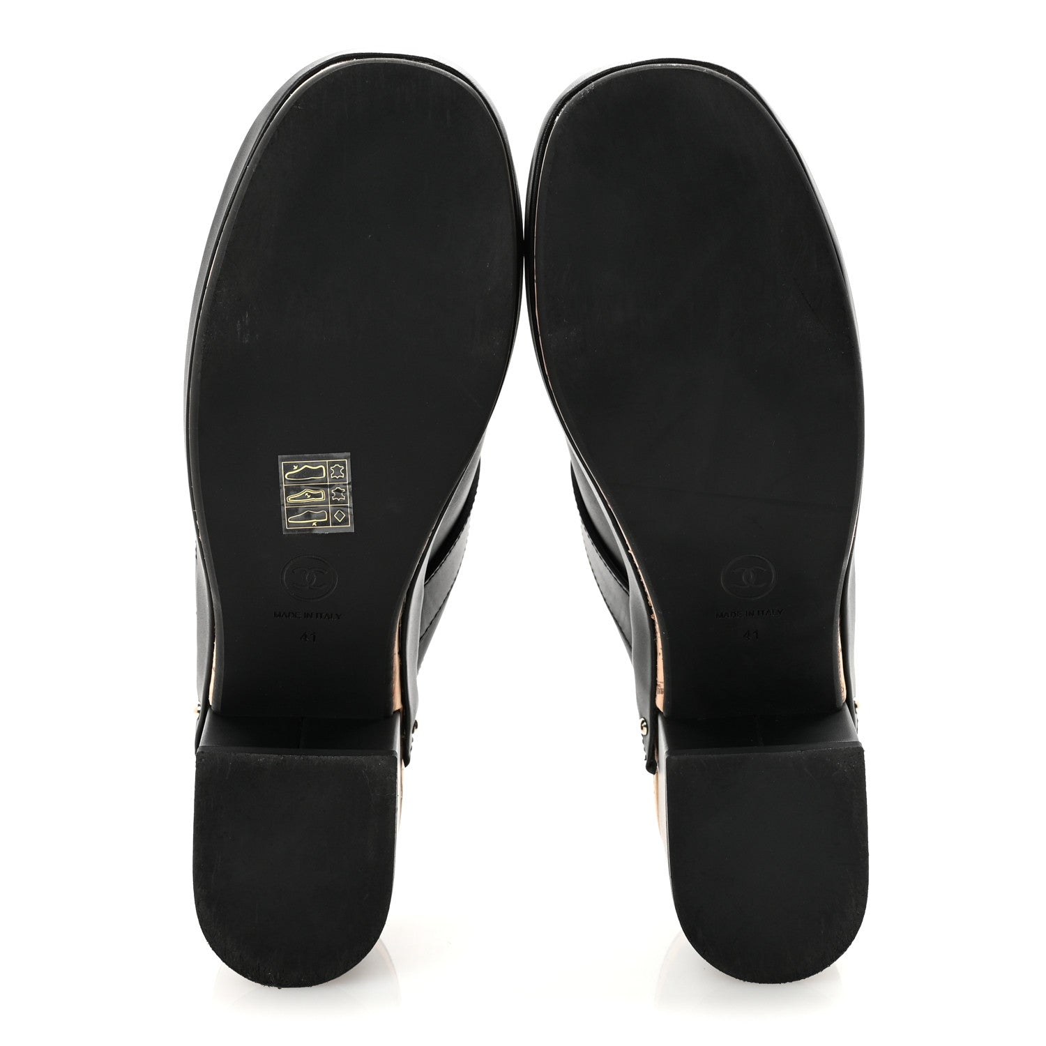 Chanel Calfskin CC Turn Lock Clogs 41 Black 6 of 9