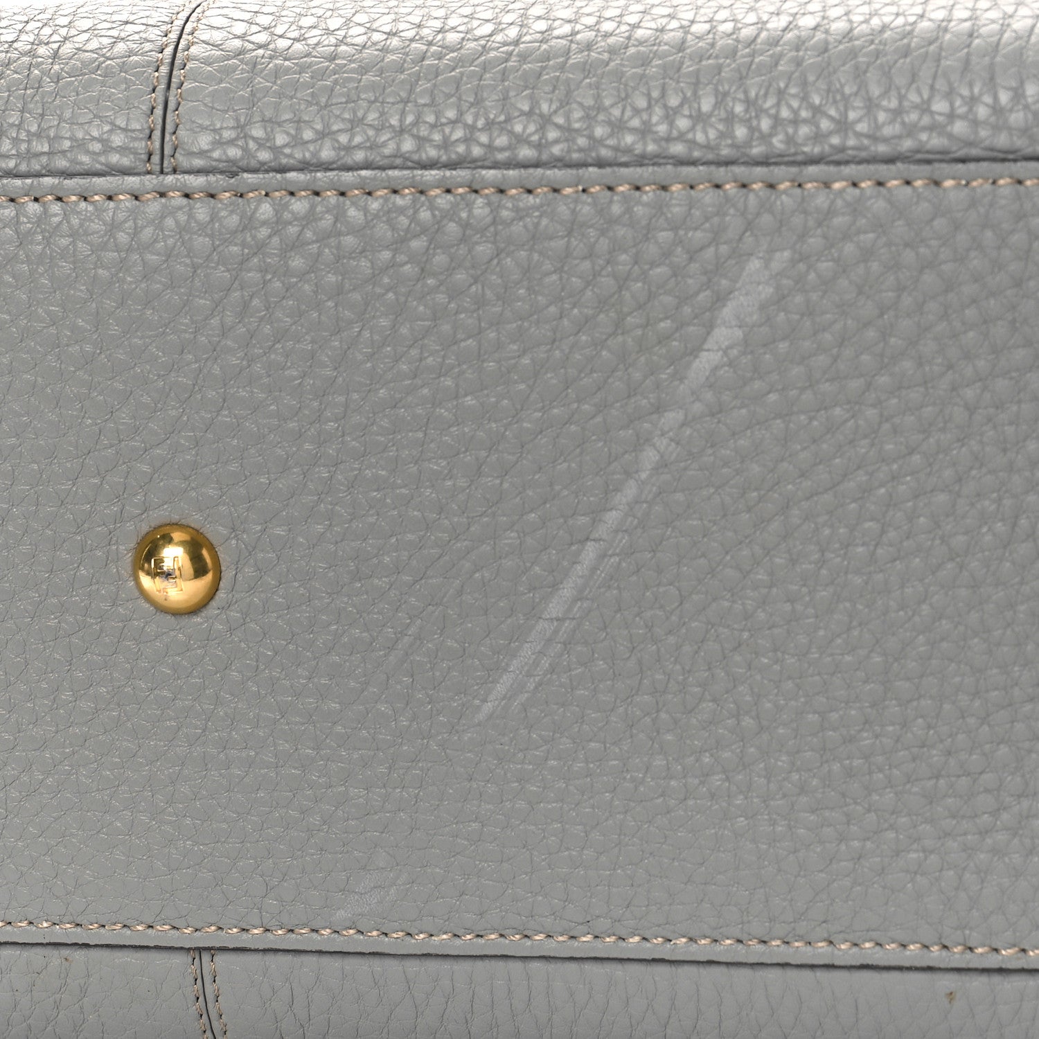 Fendi Cuoio Romano Selleria Medium Peekaboo X-Lite Nube 10 of 10