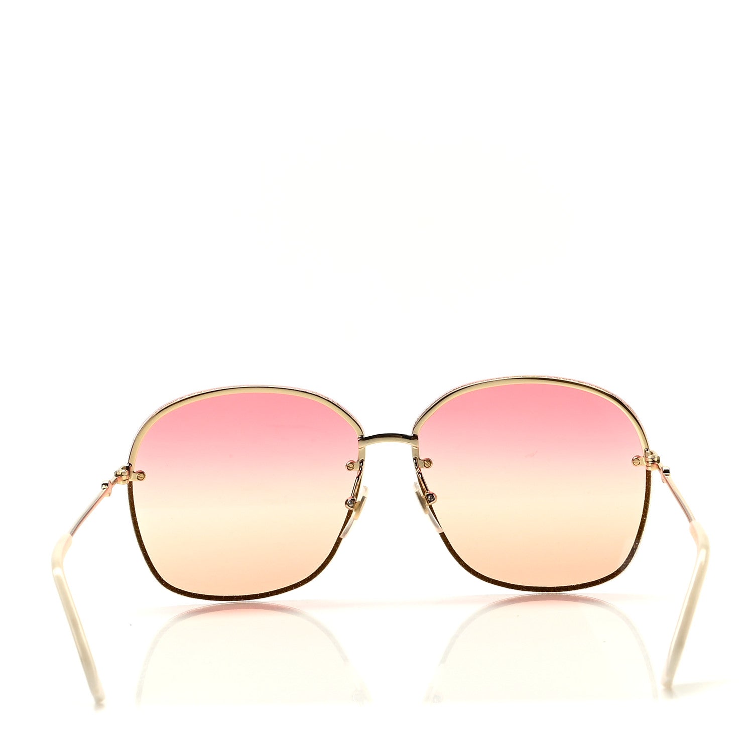 Gucci Square Frame Sunglasses GG0228S Pink 4 of 6