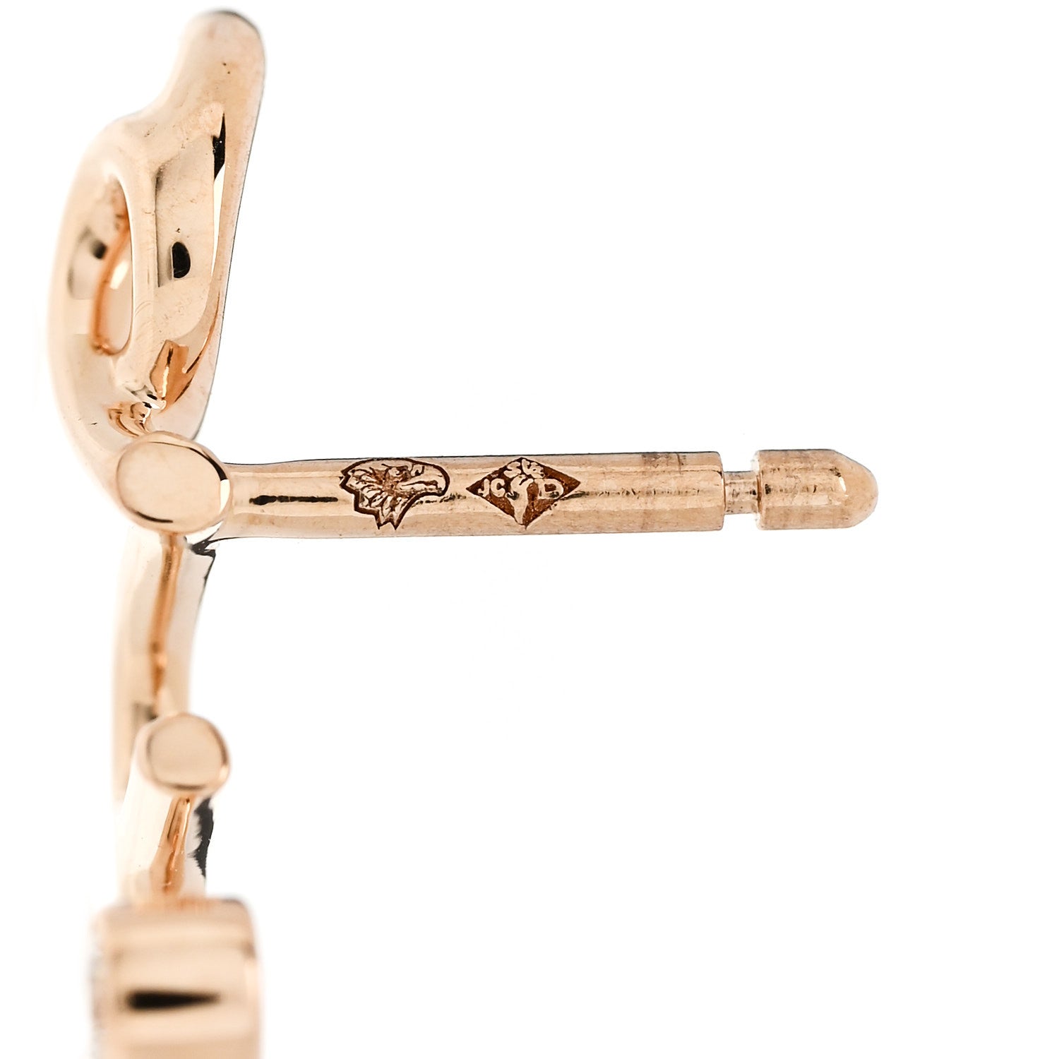 Christian Dior 18K Rose Gold Diamond Oui Single Earring 1836905