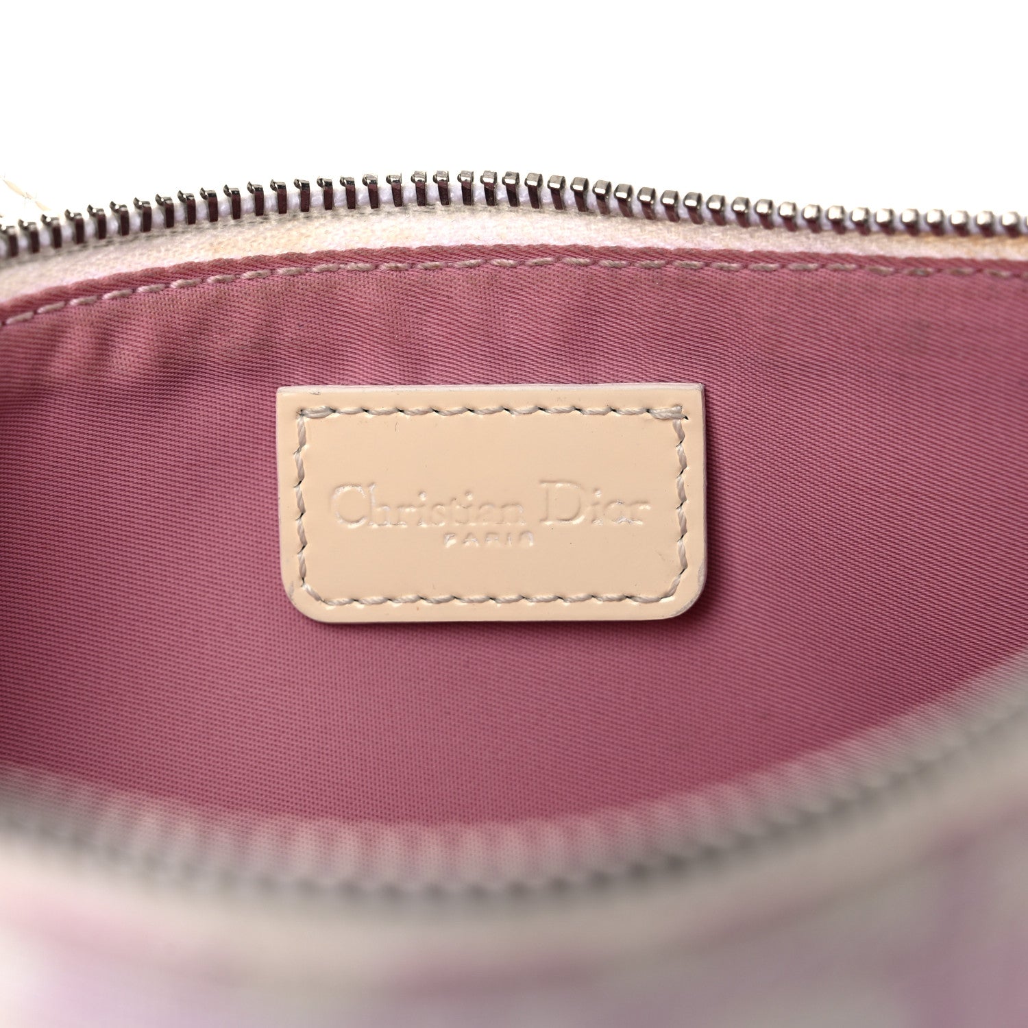 Christian Dior Monogram Mini Saddle Pochette Pink 7 of 22