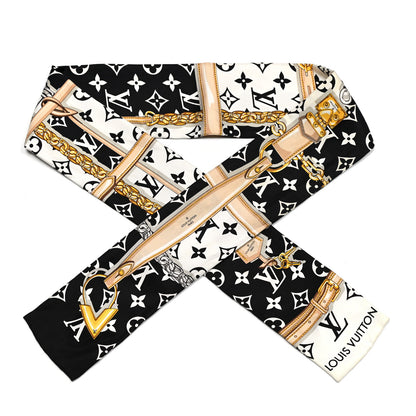 Louis Vuitton Silk Monogram Confidential Bandeau Black 1 of 3