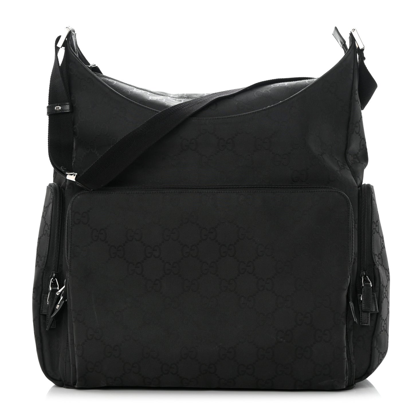Nylon Monogram Extra Large Satchel Black