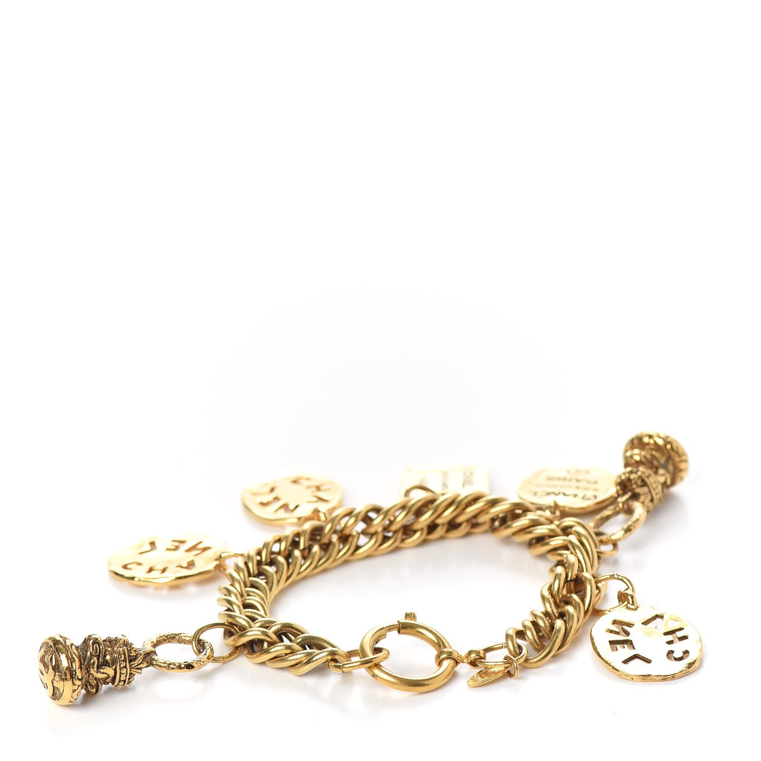 Chanel Metal Bijoux Charm Bracelet Gold 3 of 4