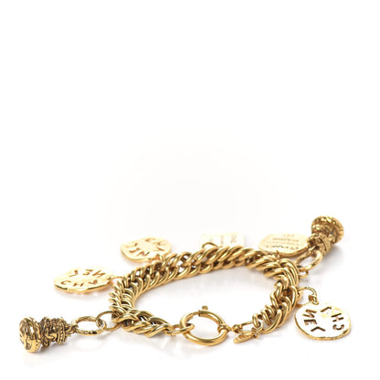 Chanel Metal Bijoux Charm Bracelet Gold 3 of 4