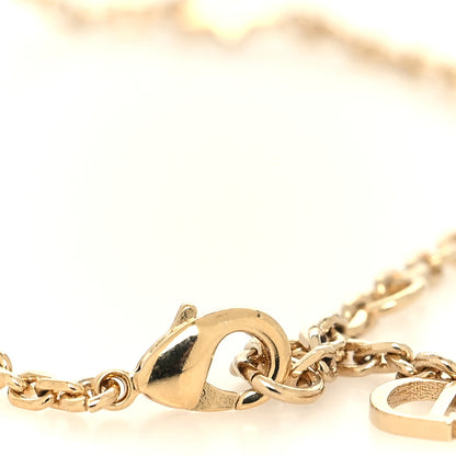 Christian Dior Metal Pearl Logo Bracelet Gold 4 of 5