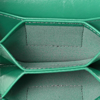 Chanel Lambskin Quilted Clutch With Chain Green 5 of 9