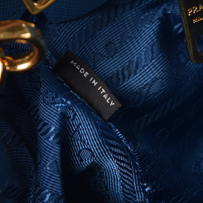 Prada Saffiano Medium Galleria Double Zip Tote Cobalto 8 of 14