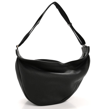 The Row Grained Calfskin Large Slouchy Banana Bag Black 3 of 10