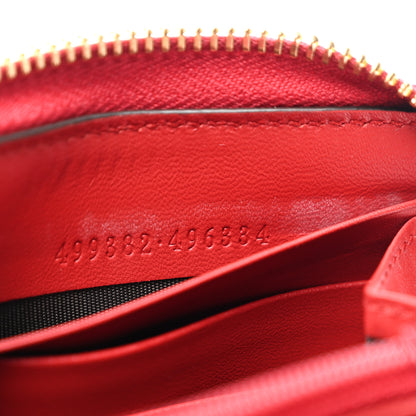 Gucci GG Supreme Monogram Mystic Cat Zip Around Wallet Red 7 of 10