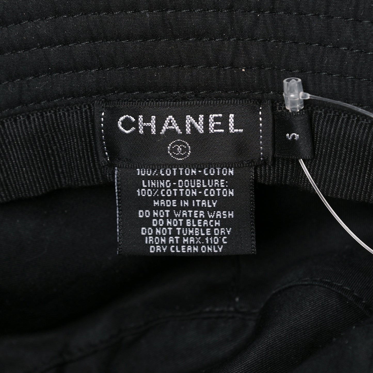 Cotton CC Bucket Hat S Black