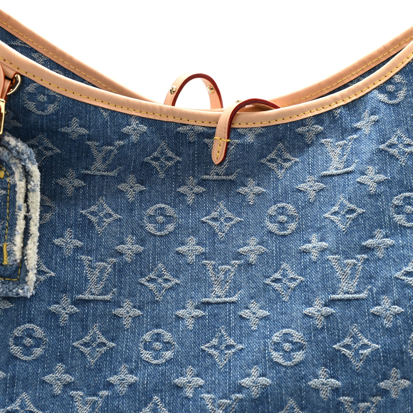 LOUIS VUITTON Monogram Denim CarryAll MM Blue