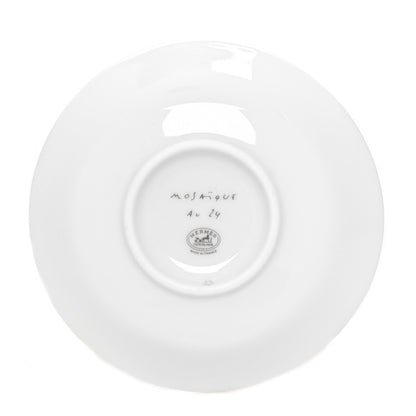 Hermes Porcelain Mosaique au 24 Soy Dish Platine 3 of 7