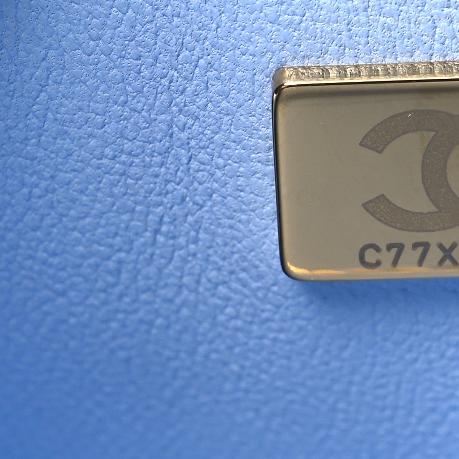 Chanel Caviar Quilted Maxi Double Flap Light Blue 7 of 11