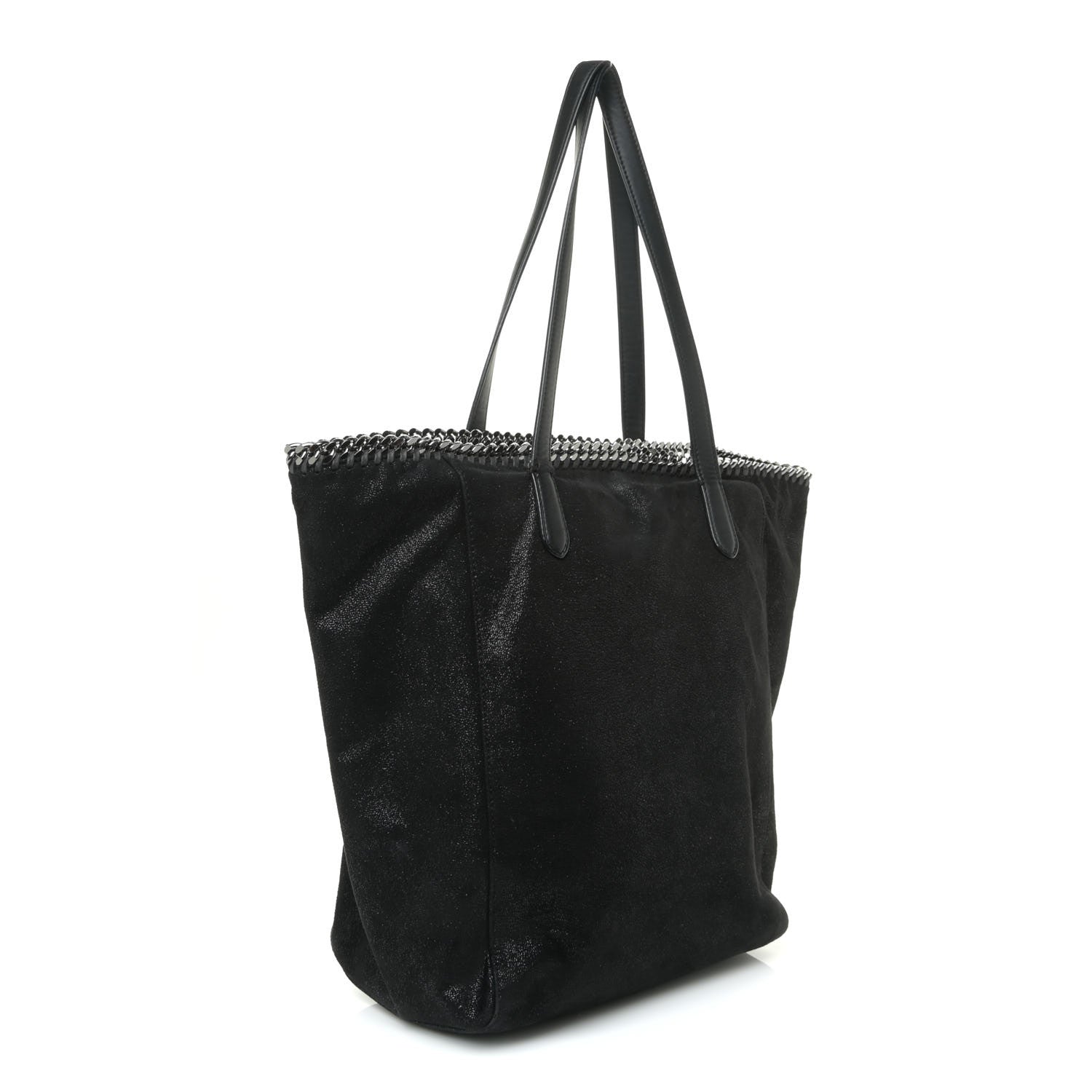 Stella McCartney Shaggy Deer Falabella East West Shopper Tote Black 3 of 11