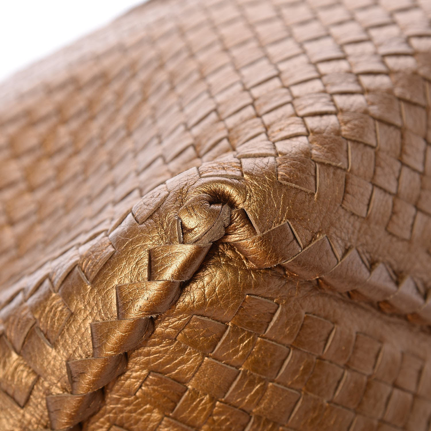 Bottega Veneta Cervo Intrecciato Shoulder Bag New Bronze 9 of 10