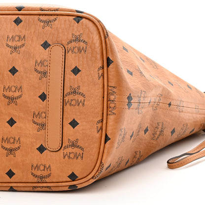 MCM Visetos Large Liz Reversible Shopper Tote Cognac 15 of 16