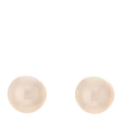 Mikimoto 18K Yellow Gold Akoya Pearl 7-7.5mm Stud Earrings 1 of 5