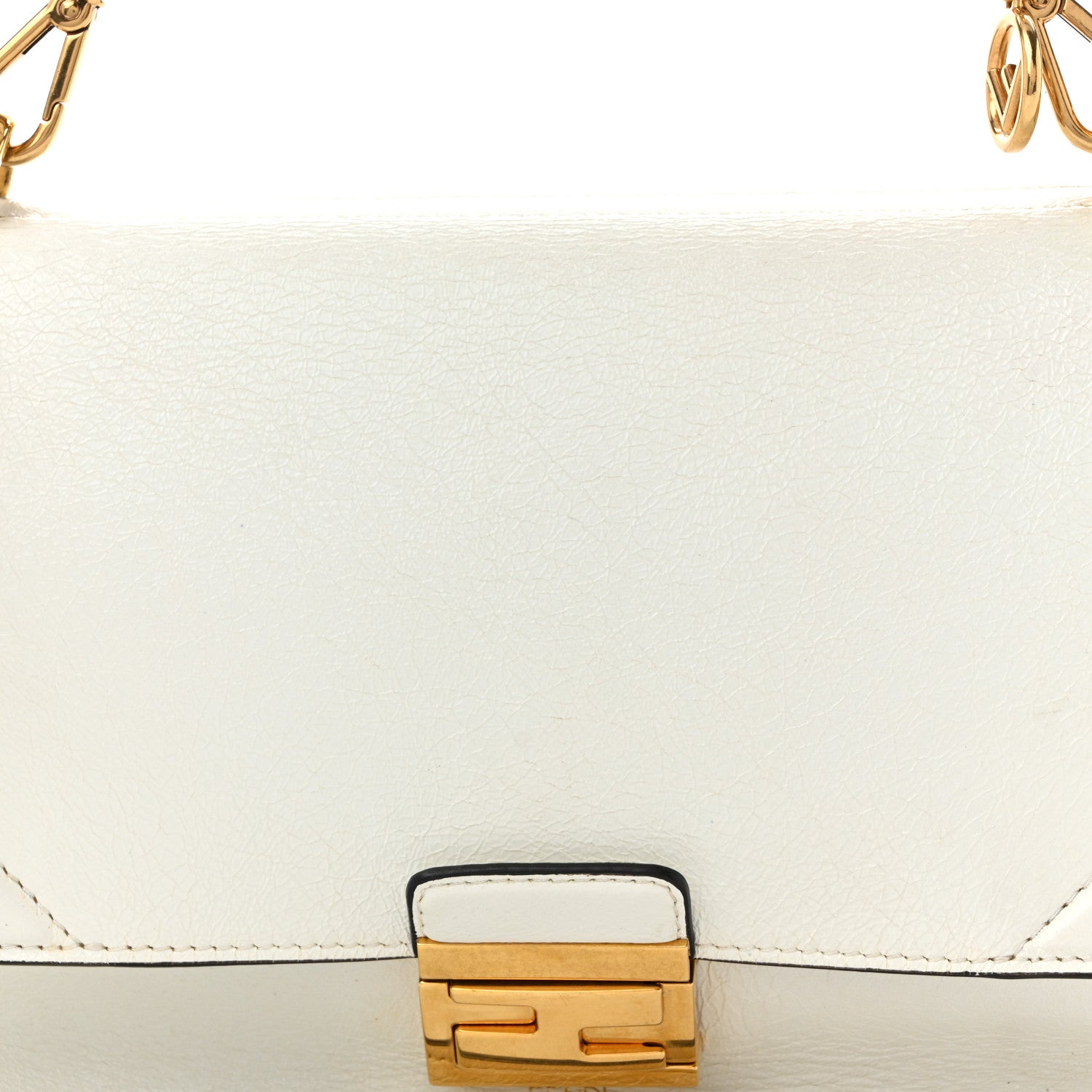 Fendi Agnello Old Shine F is Fendi Kan U Shoulder Bag White 8 of 10
