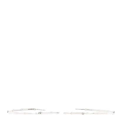 John Hardy Sterling Silver 57mm Bamboo Hoop Earrings 3 of 4