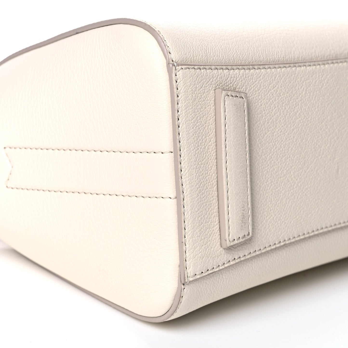 Sugar Goatskin Mini Antigona Beige Buff