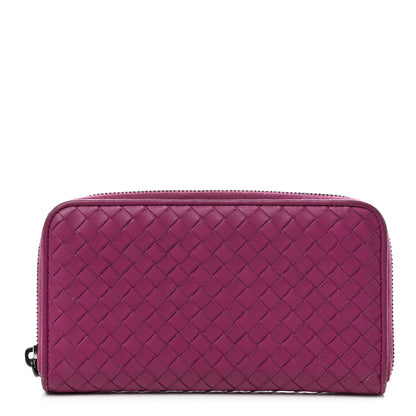 Bottega Veneta Nappa Intrecciato Zip Around Wallet Ametista 1 of 11