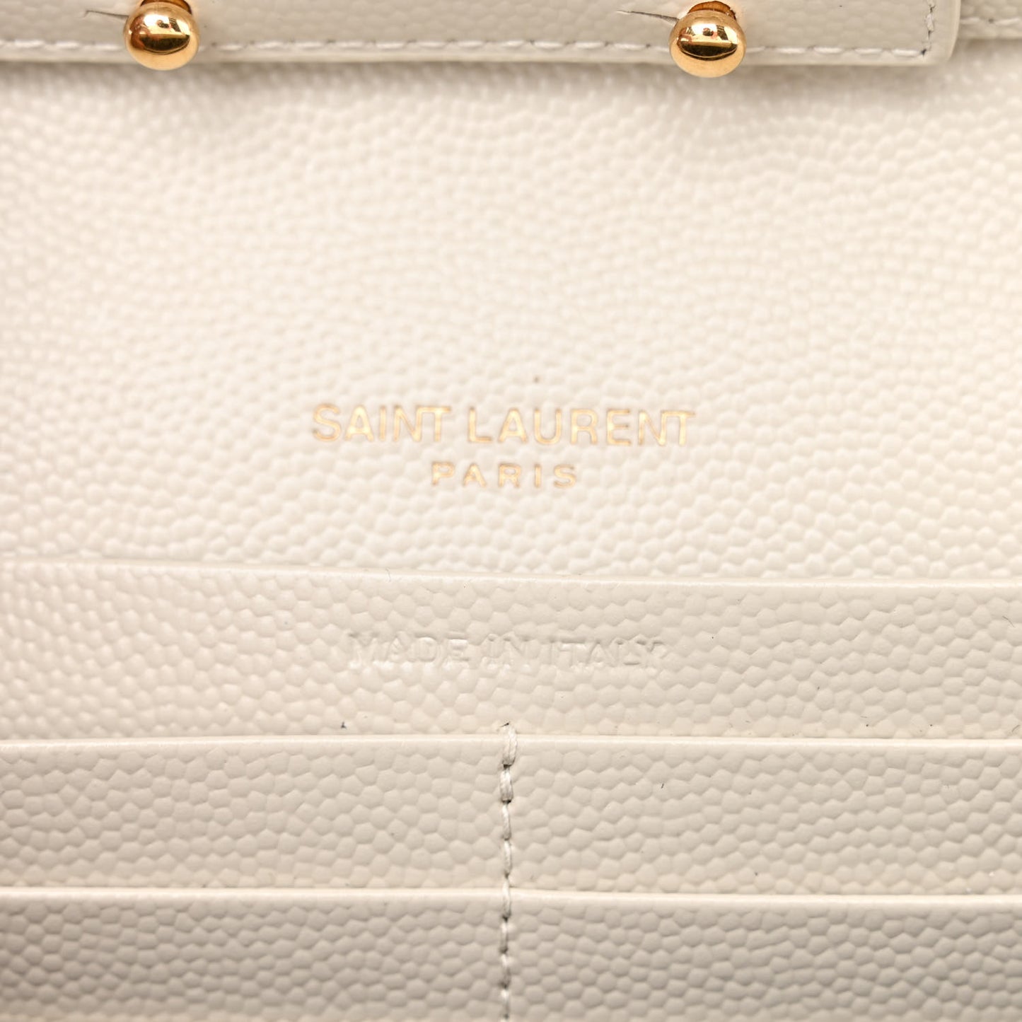 Grain De Poudre Mixed Matelasse Triquilt Monogram Chain Wallet Crema Soft