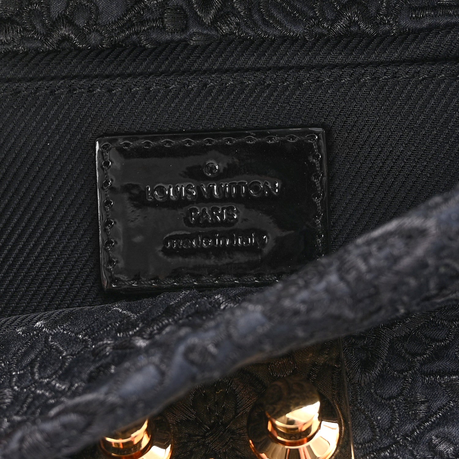 Louis Vuitton Satin Dentelle Pochette Black 6 of 6