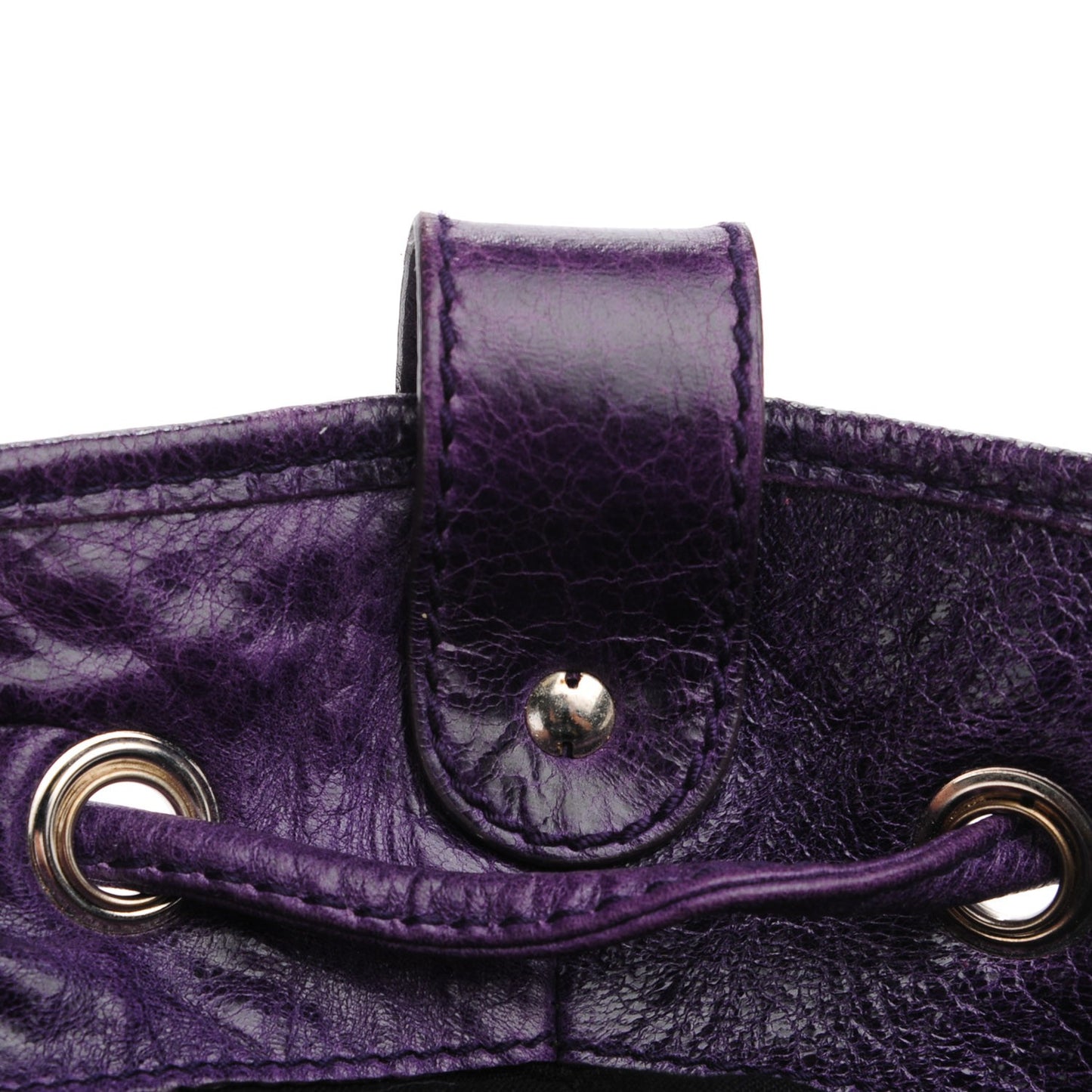 Agneau Giant 21 Silver Hardware Pompon Raisin