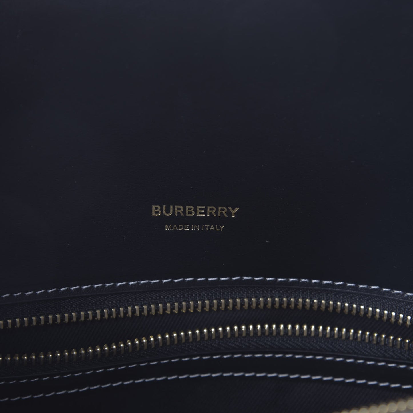 Calfskin Small Two Handle Title Bag Black