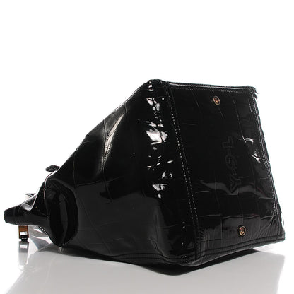 Saint Laurent Patent Large Downtown Tote Black 4 of 9