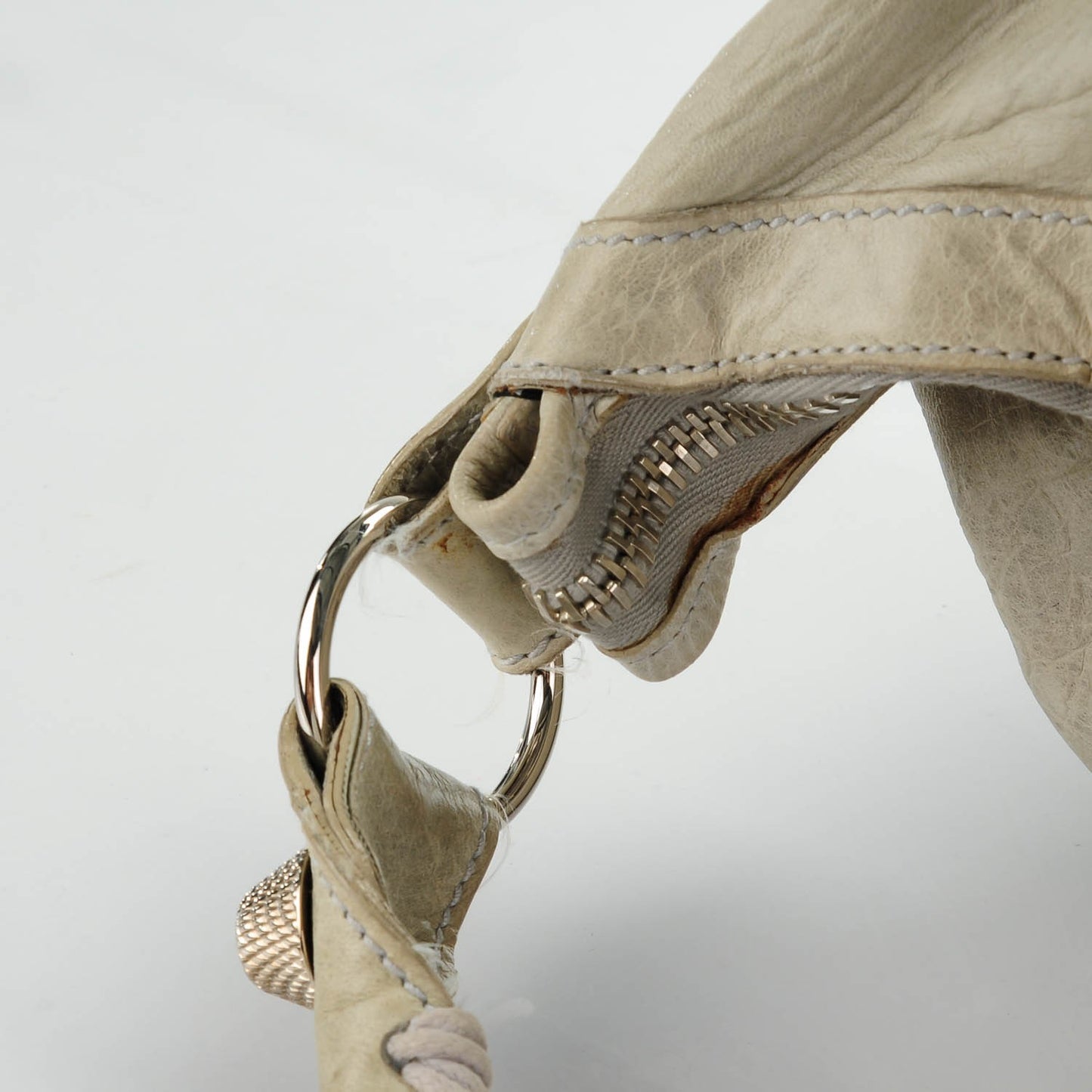 Agneau Giant 21 Silver Hardware Day Hobo Argent