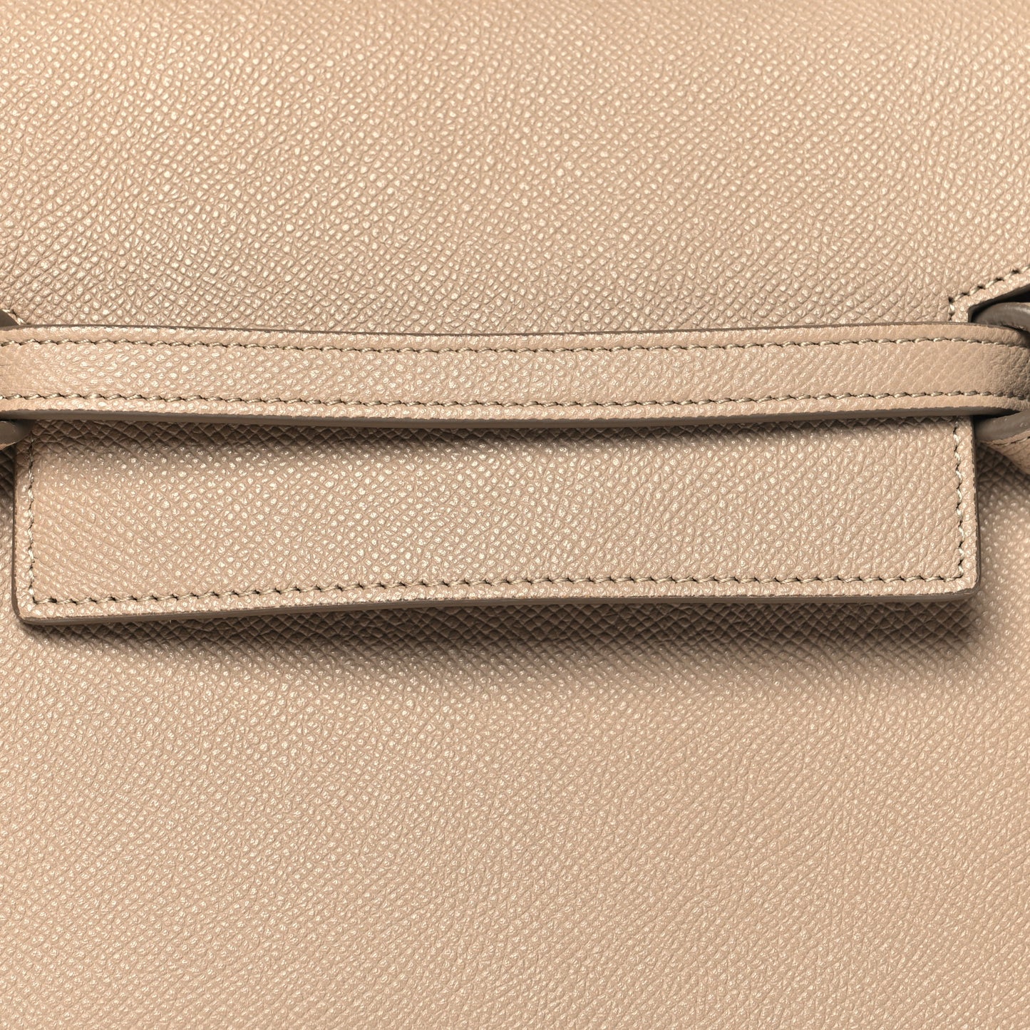 Grained Calfskin Micro Belt Bag Light Taupe