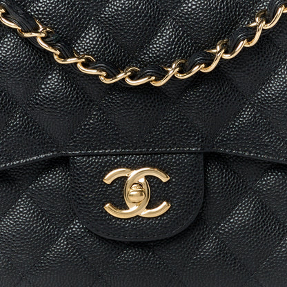 Chanel Caviar Quilted Jumbo Double Flap Black 9 of 13
