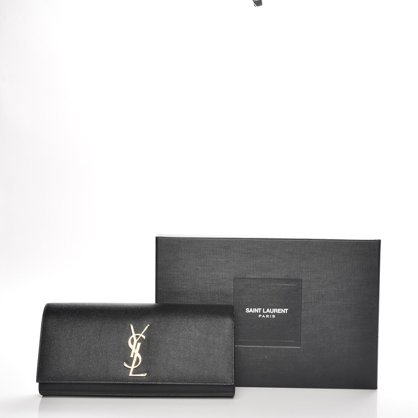 Grain De Poudre Monogram Cassandre Clutch Black