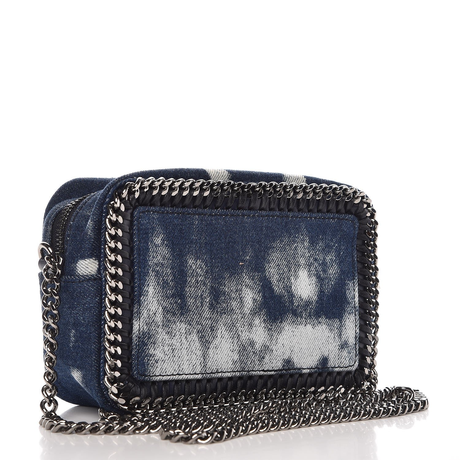 Stella McCartney Denim Love Falabella Crossbody Camera Bag Blue 3 of 7