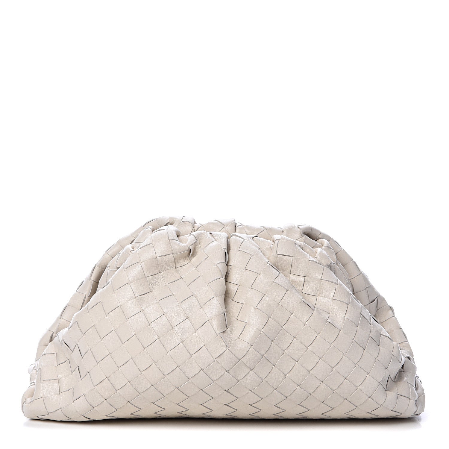 Bottega Veneta Nappa Maxi Intreccio The Pouch Oversized Clutch Plaster 1 of 6