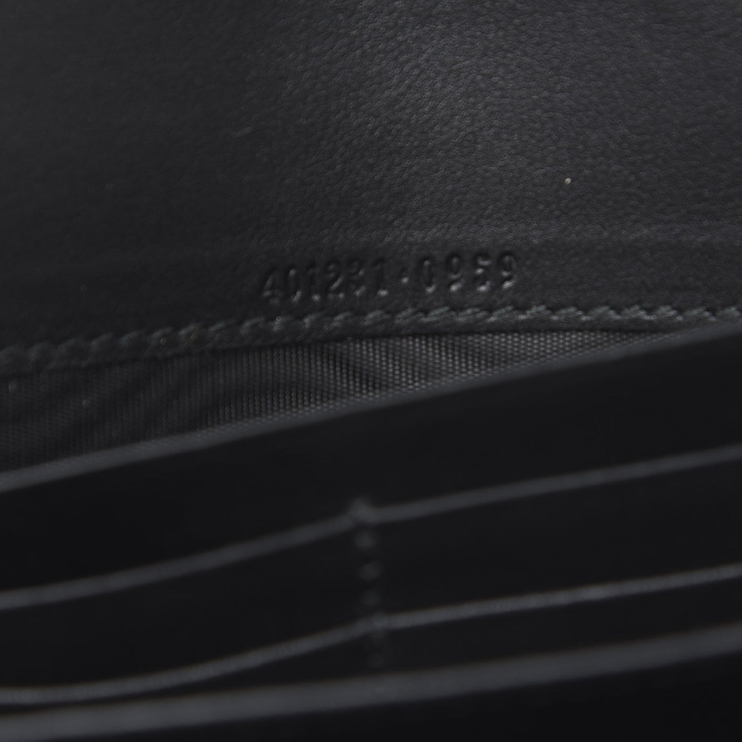 Velvet GG Monogram Mini Dionysus Chain Wallet Black