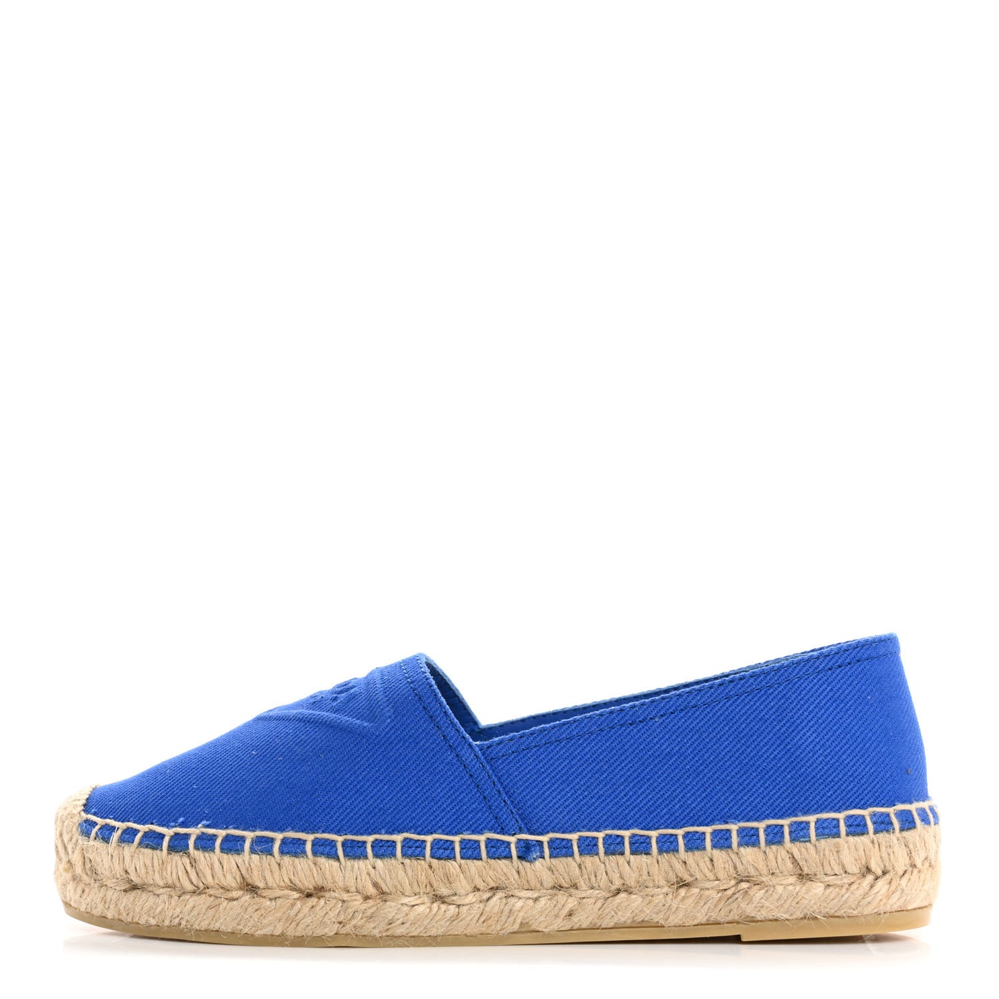 Canvas Triangle Logo Espadrilles 35 Azzurro