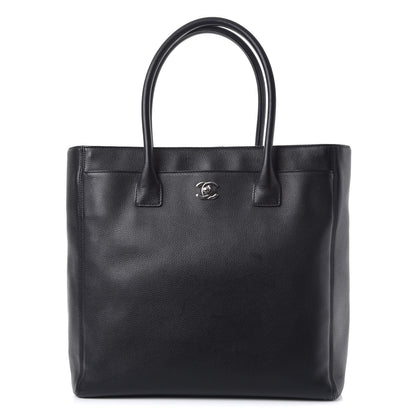 Chanel Calfskin Tall Cerf Tote Black 1 of 10