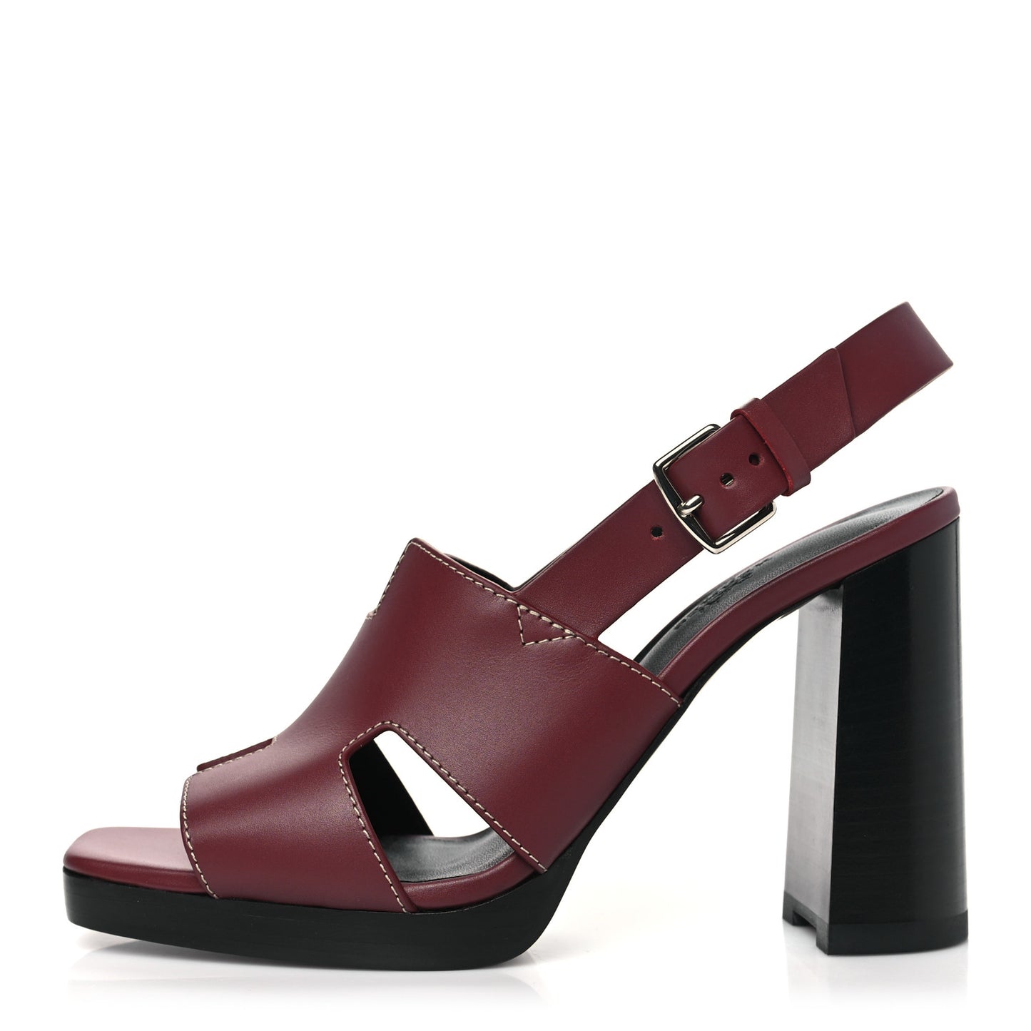 Calfskin Eris 90 Sandals 39 Rouge H