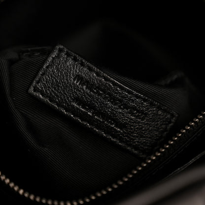 Saint Laurent Lambskin Quilted Small Loulou Puffer Monogram Chain Satchel Black 7 of 11